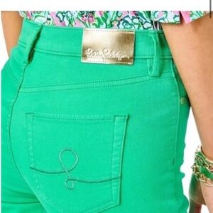 Lilly Pulitzer Eagan high rise botanical green size 2